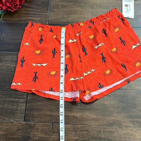 Secret Treasures Orange Cacti and Sunshine Cotton Sleep Shorts - Picture 9 of 14